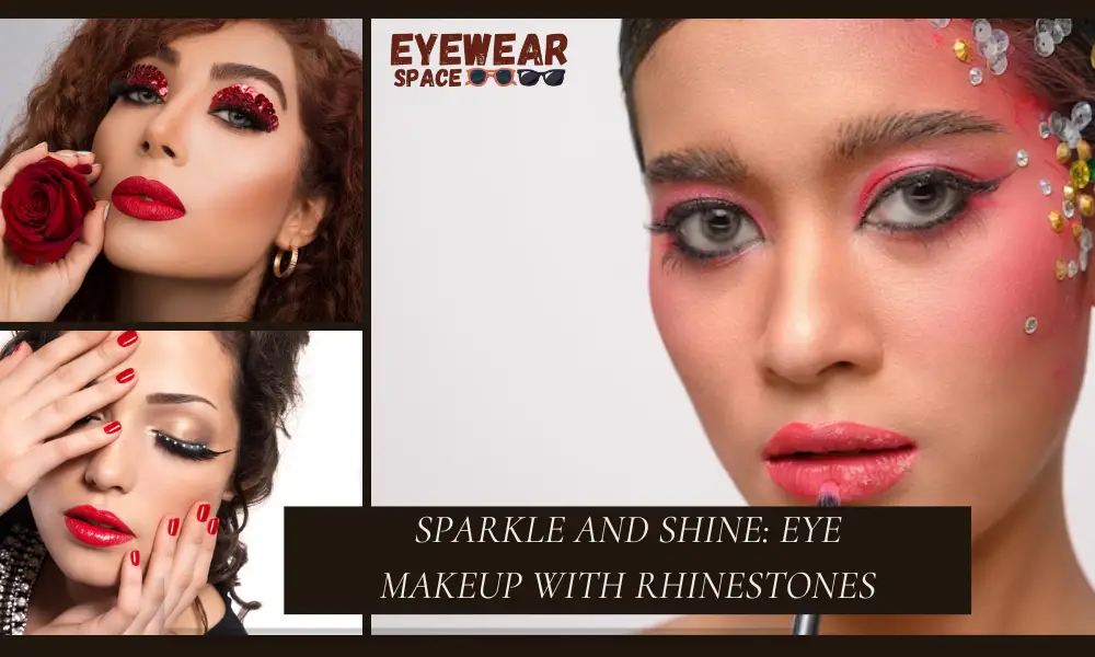 Sparkle and Shine: Eye Makeup with Rhinestones
