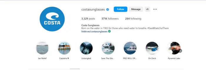 Costa Del Mar instagram