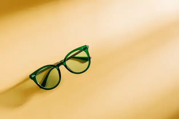 Choosing the right glasses with a green tint