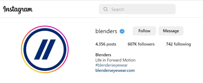 blenders instagram popularity