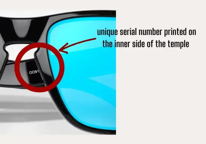 differentiate between fake and real Oakleys with serial number