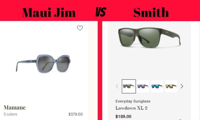 Comparison of Maui Jim and Smith