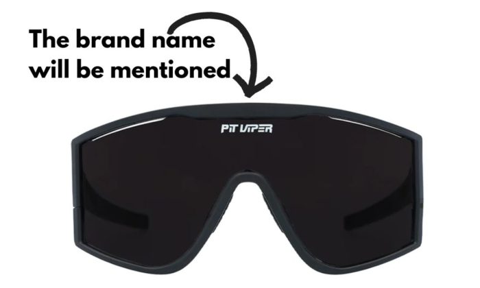 how to identify real or fake pit viper sunglasses?